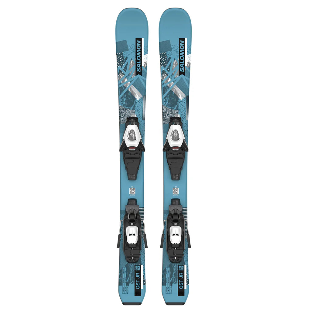 Skis for freestyle and park performance-Salomon Junior QST with C5 System Ski Bindings 2024