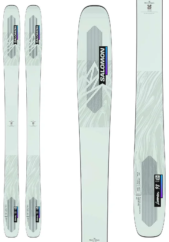 Skis for ski enthusiasts looking for peak performance-Salomon Women's QST Lumen 98 Skis 2023