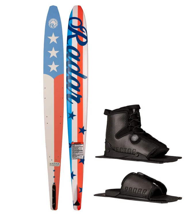 Skis for perfect flow on mogul runs-Radar Americana Vapor Pro Build Slalom Ski with Carbitex Vector Boot & RTP (2025)