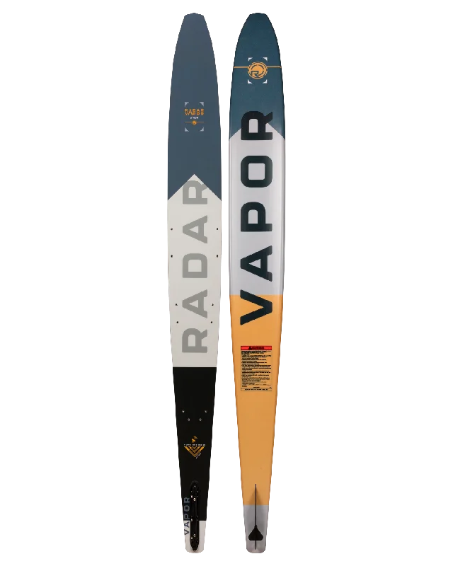 Skis for skiing safely in high-speed mountain zones-Radar Vapor Lithium Waterski - Stone/Battleship Blue - 2025