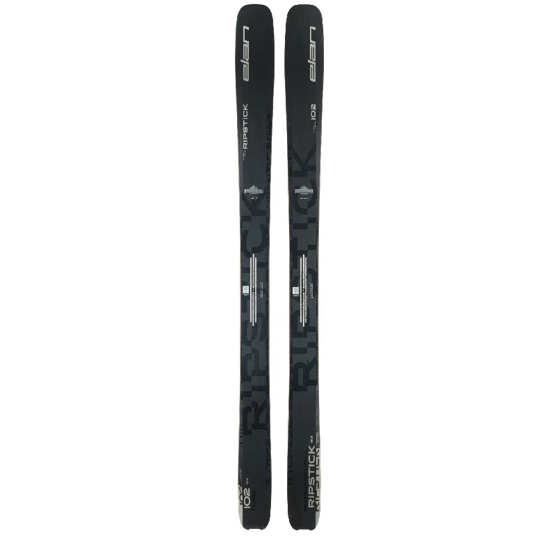 Skis for wide terrain coverage in the backcountry-Elan Ripstick 102 Black Edition Skis 2025