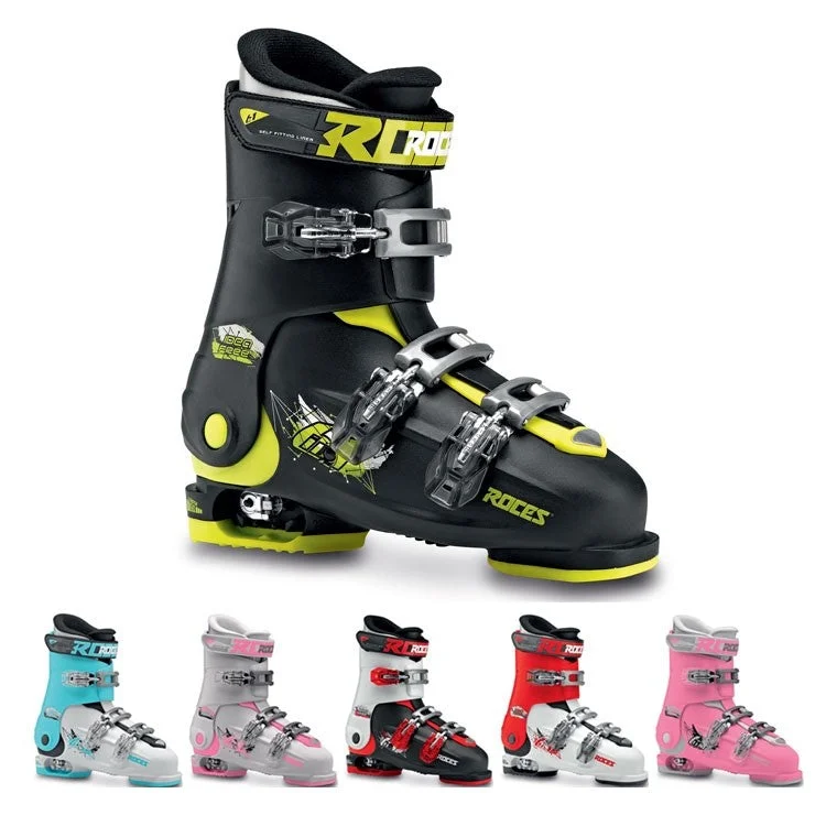 ski boots for giant slalom-Roces IDEA Free Adjustable Youth Ski Boots | Size 22.5 - 25.5 MP - (Open Box Return)