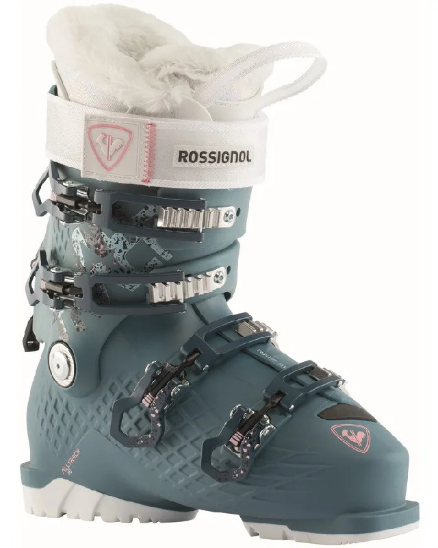 ski boots for marathon skiing-Rossignol Alltrack 80 W Womens Ski Boots - Sky Blue - 2023