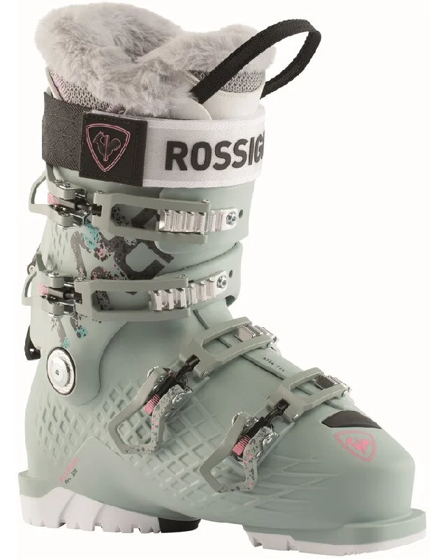 ski boots for alpine skiing-Rossignol Alltrack Pro 100 Women's Ski Boots - Shadow Green - 2023