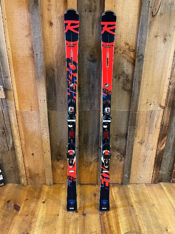 Skis for mastering extreme slopes and terrain-Rossignol Hero Elite TI Long Turn Race Skis with Look SPX14 Bindings - DEMO SKI