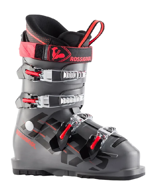 ski boots with shock absorption-Rossignol Hero Jr 65 Kid's Ski Boots - Meteor Grey - 2023