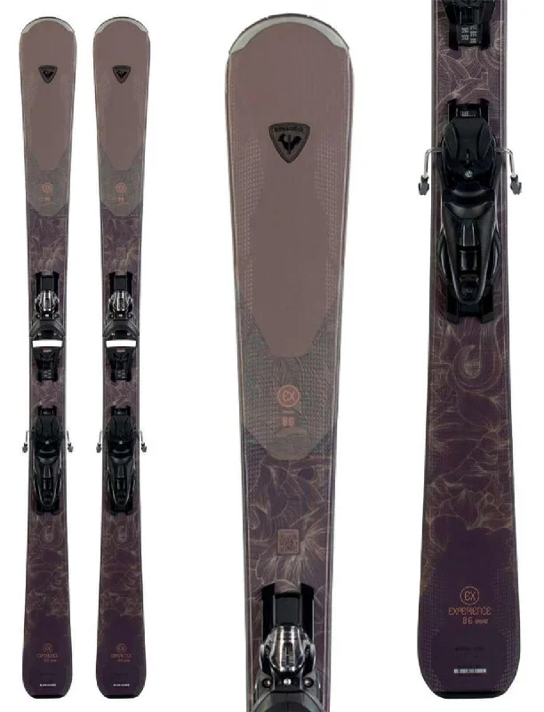 Skis for freestyle and park performance-Rossignol Ladies Experience 86 Basalt System Ski With NX 12 Ski Bindings 2023