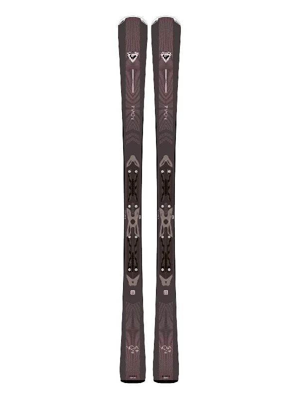 Skis for seamless gliding on soft, fluffy snow-Rossignol Nova 4 + XP10 Skis - Women's -24-25