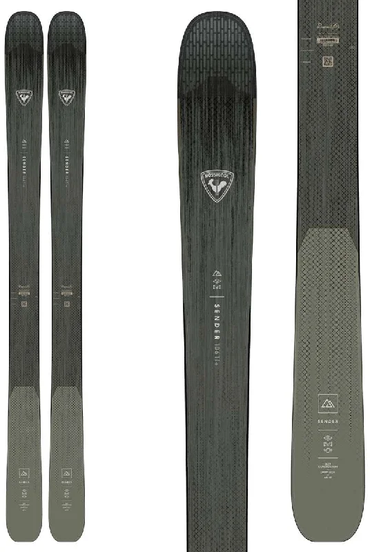 Skis for high-speed skiing on snow-covered trails-Rossignol Sender 106 Ti Plus Flat Ski 2022-2023