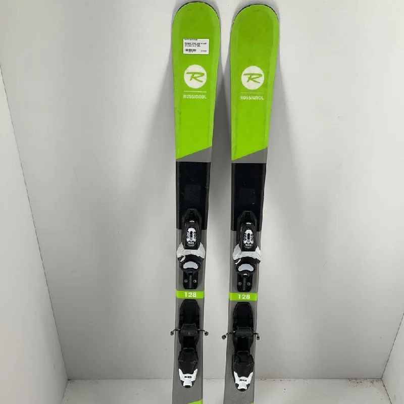 Skis for durability in rocky, off-trail environments-Rossignol Terrain Junior w/ Look KidX 4.5 Demo Bindings