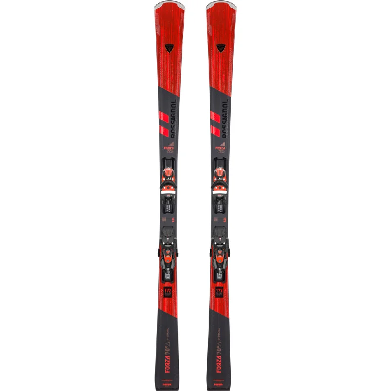 Skis for better control in difficult snow conditions-Rossignol Forza 70° V Ti (SPX 14 System Binding) Skis Adult 2025