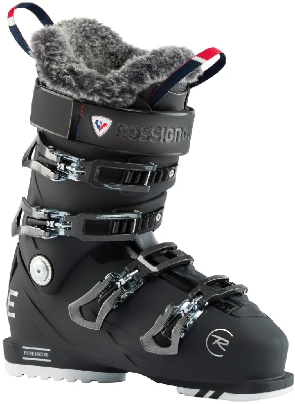 ski boots for ski resorts-Rossignol Pure Pro 80 Ski Boots Womens 2024