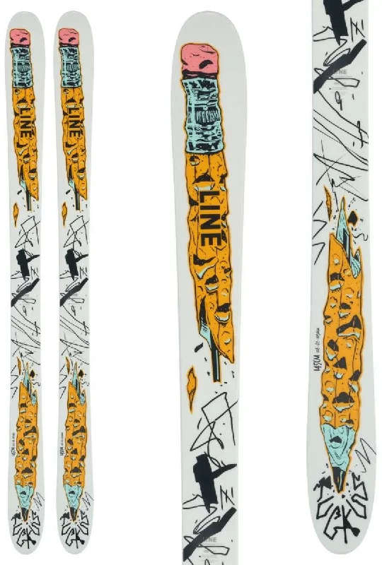 Skis for skiing on alpine and backcountry slopes-Line Junior's Ruckus Skis 2024