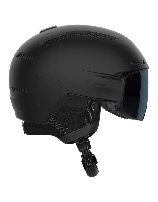 helmet for safety regulations-Salomon Driver Prime MIPS Ski Helmet Visor / Sigma Photo Lens