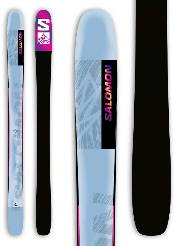 Skis with advanced edge technology for ultimate precision-Salomon Women's QST Lux 92 Flat Ski 2024