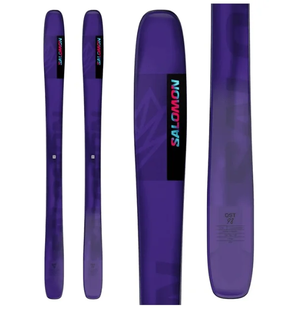 Skis for aggressive skiers in challenging conditions-Salomon Men's QST 98 Skis 2025