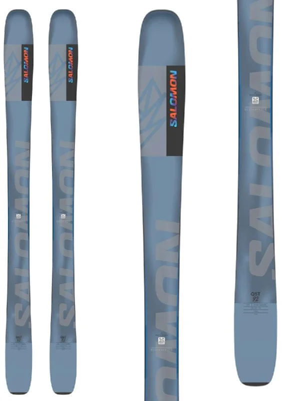 Skis for dynamic, energetic performance on any run-Salomon QST 92 Skis 2024