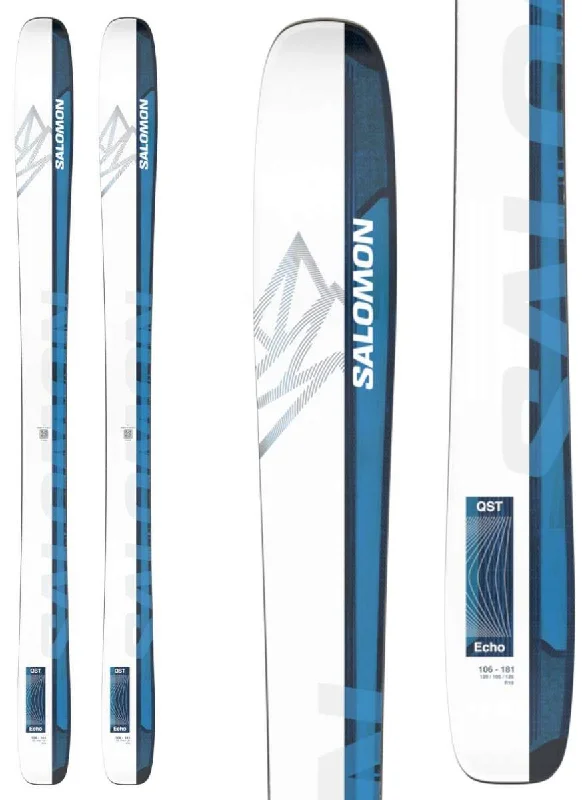 Skis for all-season skiing enjoyment-Salomon QST Echo 106 Skis 2024