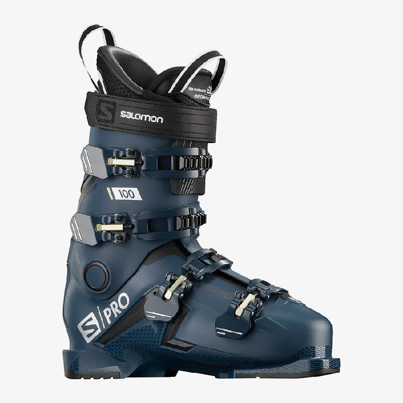 ski boots for all-day ski trips-Salomon S/Pro 100 Ski Boot - Men's