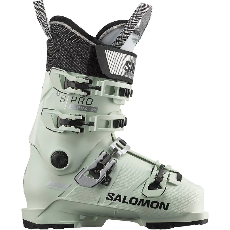 ski boots for skiing on fresh powder-Salomon S/Pro Alpha 100 Ski Boots - Women's 2024