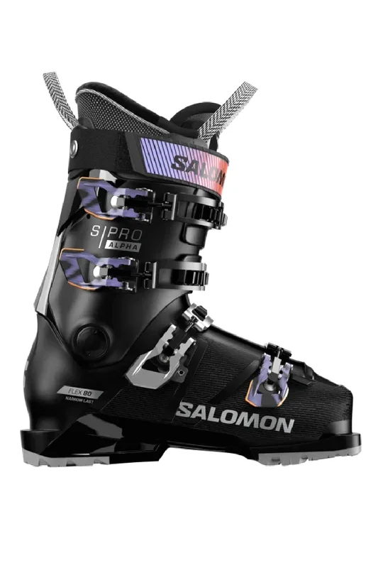 ski boots for competitive skiing tournaments-Salomon S/Pro Alpha 80 GW Ski Boots - Women's 24-25