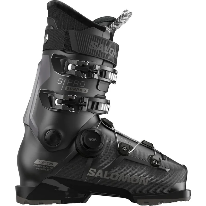 ski boots for backflip landings-Salomon S/Pro Supra BOA X100 Mens Ski Boots 2025