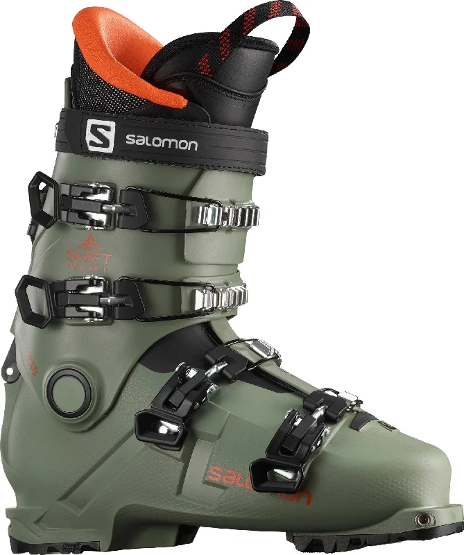 ski boots for giant slalom-Salomon Shift Pro 80 AT Ski Boots - Juniors 2022