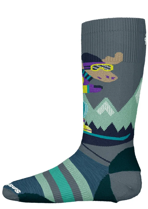 Smartwool Junior Wintersport Full Cushion Mountain Moose Pattern OTC Socks