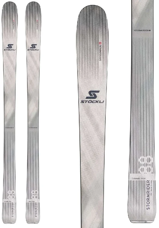 Skis for deep snow powder conditions-Stockli Stormrider 88 Ski 2024