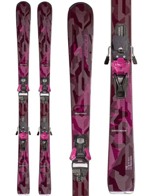 Skis for deep snow powder conditions-Stockli Women's Montero AW Skis with Strive11 Bindings 2025