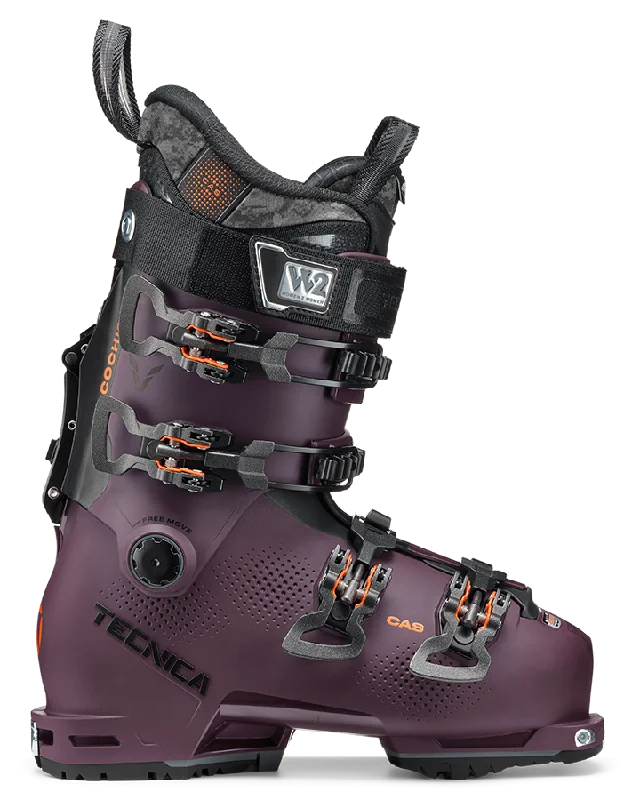 ski boots for glacier skiing-Tecnica Cochise 105 DYN Women's Ski Boots - Wine Bordeaux - 2023