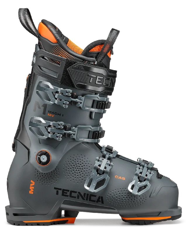 ski boots for ski tricks-Tecnica Mach1 MV 110 Td GW Snow Ski Boots - Race Grey - 2024