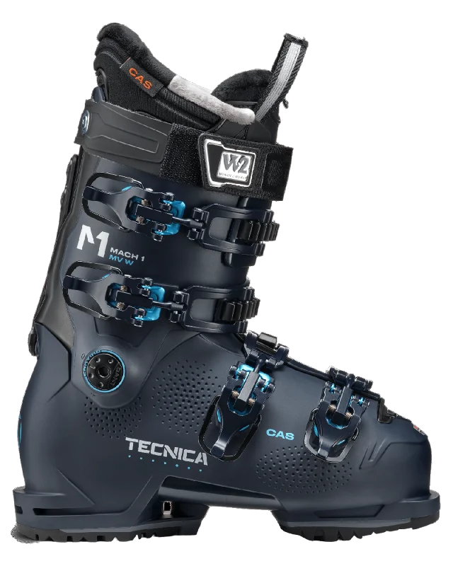 ski boots for ski mountaineering-Tecnica Mach1 MV 95 Women's Td GW Snow Ski Boots - Ink Blue - 2024