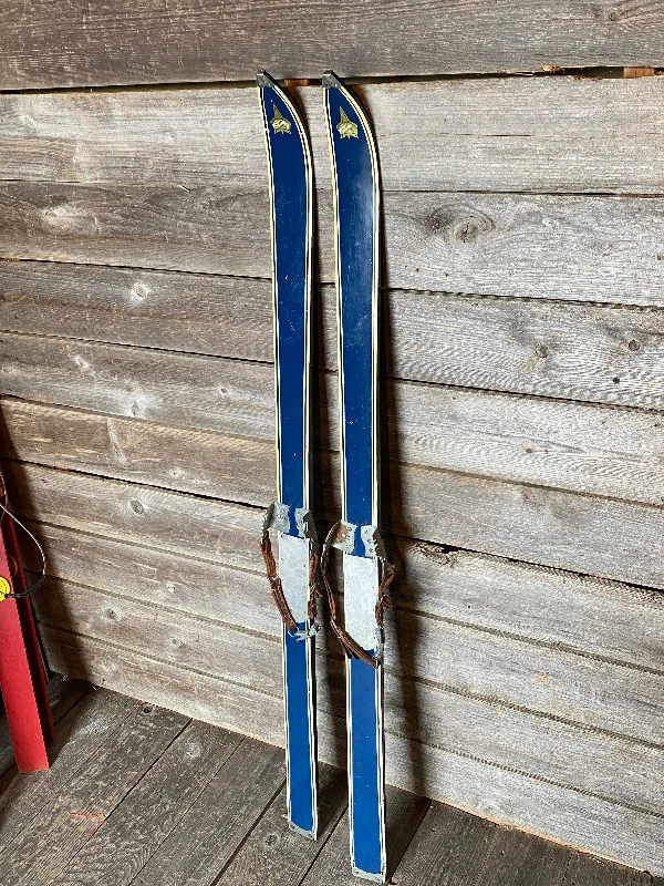 Skis with powerful performance on steep descents-Vintage Junior Skis - Montrose Blue