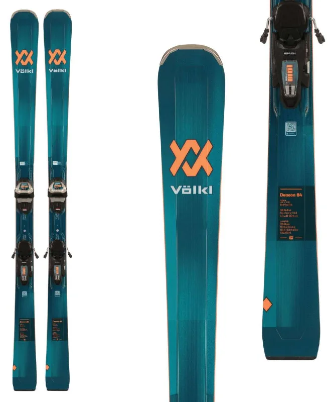 Skis for advanced ski trips and backcountry tours-Volkl Deacon 84 XL System Ski With 13 FR Ski Bindings 2024