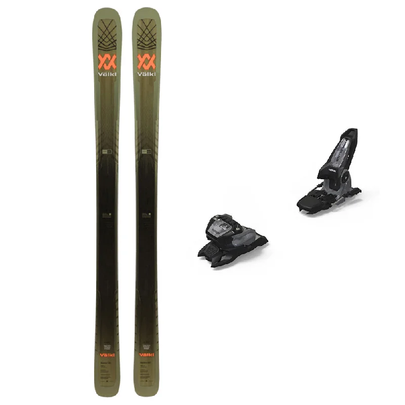 ski bindings with dual-locking features-Volkl Mantra 102 Skis 2024 / Marker Jester 16 ID Ski Bindings Package