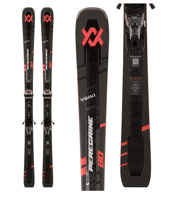 Skis for tackling icy mountain trails-Volkl Mens Peregrine 80 Skis with Low Ride XL 13 TCS GW Bindings 2025