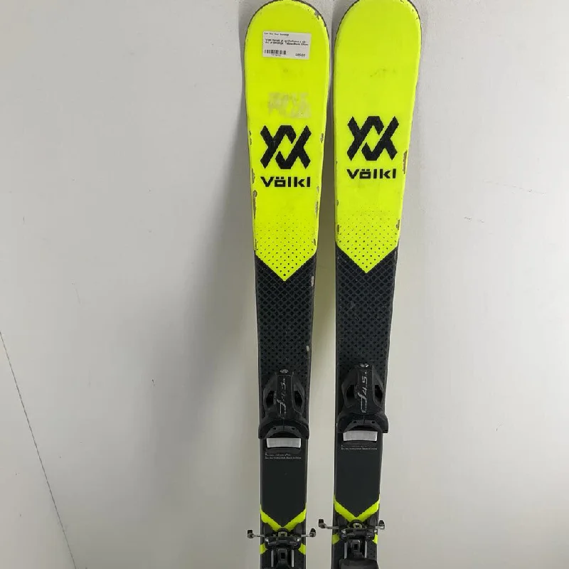 Skis for maximizing energy efficiency on uphill routes-Volkl Revolt Jr. w/ Defiance d 4.5 AC Jr Bindings