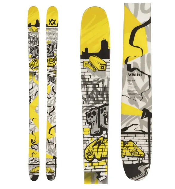 Skis for easy handling in variable snow conditions-Volkl Women's Revolt 96 Skis 2025