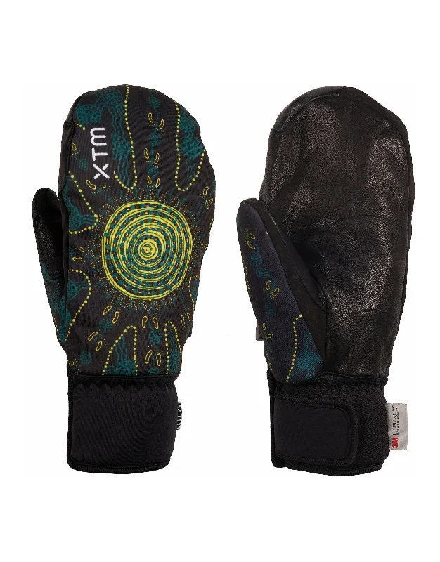 Warm winter gloves with cable knit patternsXTM Olympic Edition Ski Mittens